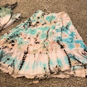 Used tie dye skirt
